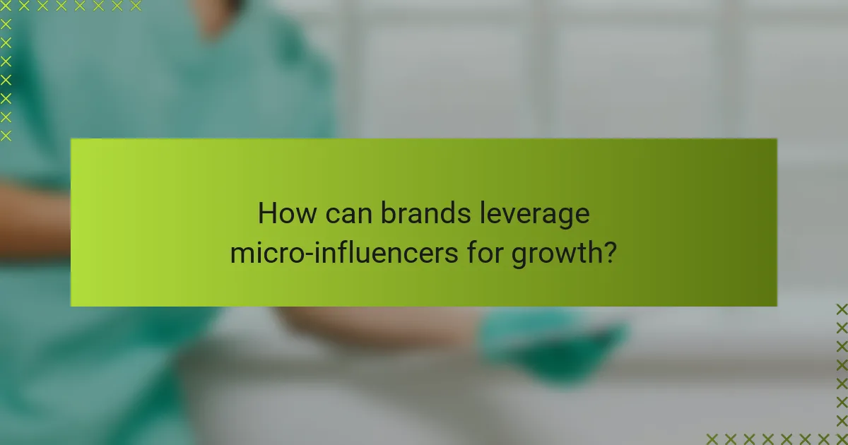 How can brands leverage micro-influencers for growth?